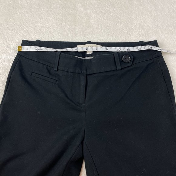 Ann Taylor Loft Marisa Straight Leg‎ Trouser Pants Womens Petite Size 0P Black - Picture 5 of 11